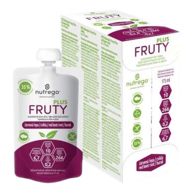 NUTREGO FRUTY PLUS ČERVENÁ ŘEPA perorální roztok 4X175ML