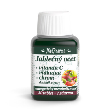 MedPharma Jablečný ocet+vlák.+vit.C+chrom tbl.37