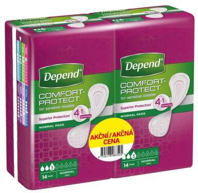 Depend Normal inkontinenční vložky ženy Duopack 2x14ks