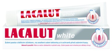 Lacalut White zubní pasta 75ml bělící bez peroxidu