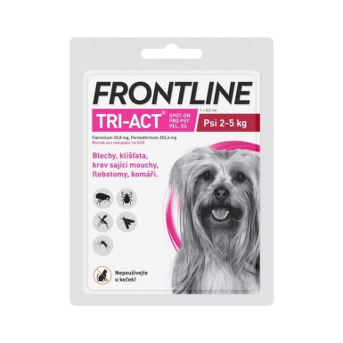 Frontline Tri-Act psi 2-5kg spot-on 1x1 pipeta