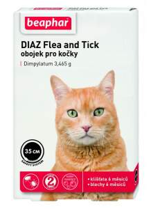 DIAZ Flea and Tick 3.465g obojek pro kočky 35cm