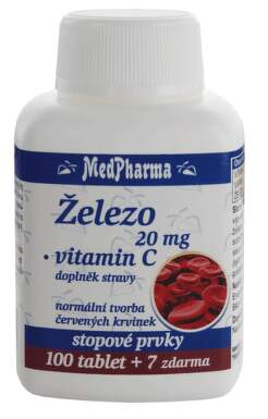 MedPharma Železo 20mg+vitamín C tbl.107