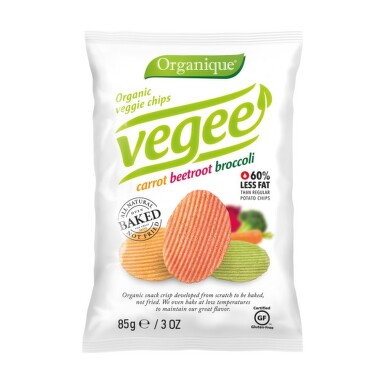 Organic veggie chips carrot beetrot broccoli 85g
