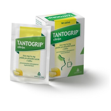 TANTOGRIP CITRÓN 600MG/10MG perorální PLV SOL SCC 10