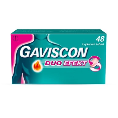 GAVISCON DUO EFEKT žvýkací tableta 48