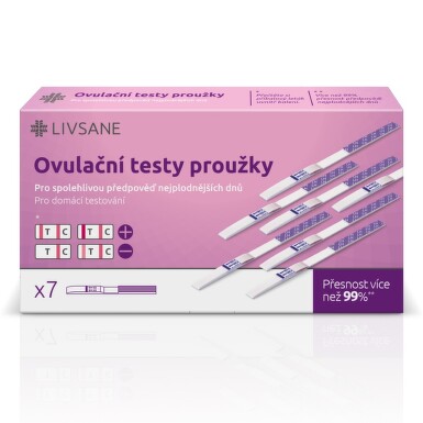 LIVSANE Test ovulační CZ plodné dny proužky 7ks