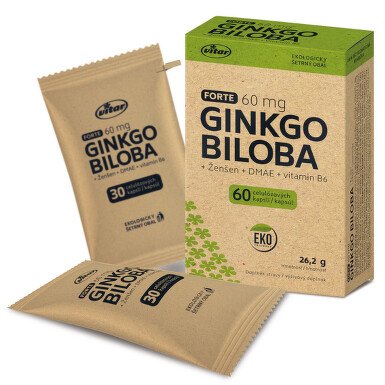 VITAR Ginkgo biloba 60mg +DMAE +vit.B6 EKO cps.60