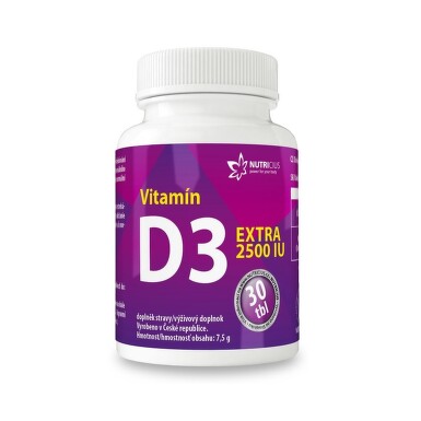 Vitamín D3 EXTRA 2500IU tbl.30