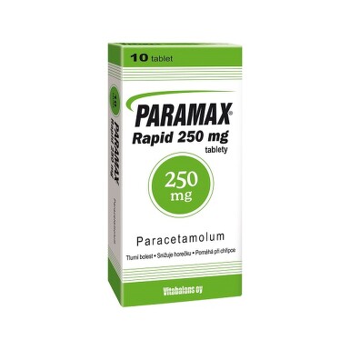 PARAMAX RAPID 250MG neobalené tablety 10