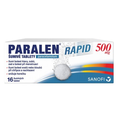 PARALEN RAPID 500MG šumivá tableta 16 II