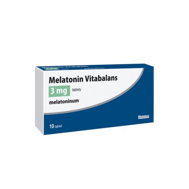 Melatonin Vitabalans 3mg tbl.nob.10 3MG neobalené tablety 10