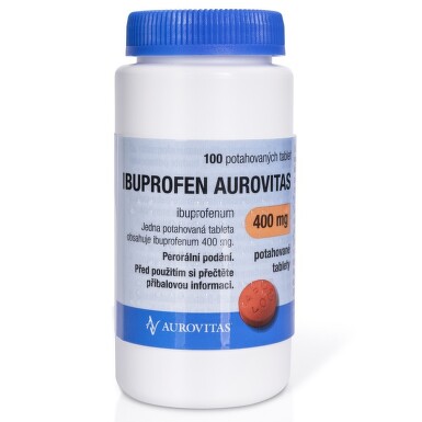 IBUPROFEN AUROVITAS 400MG potahované tablety 100