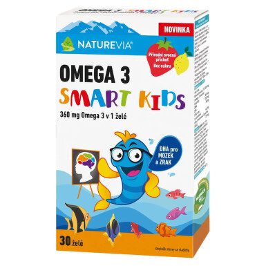 Naturevia Omega 3 Smart Kids 30 želé