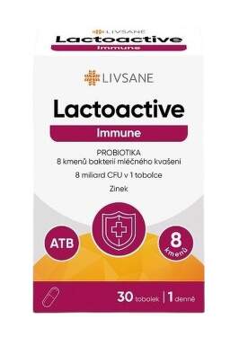 LIVSANE Lactoactive Immune PROBIOTIKA se Zn tob.30