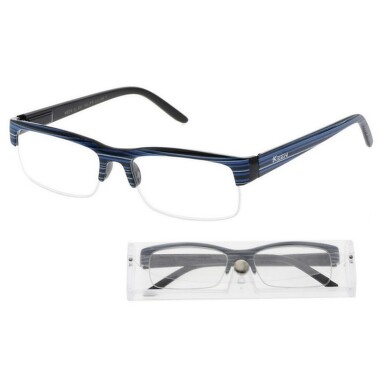 Brýle čtecí +2.50 modro-černé s pouzdrem FLEX