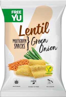 Free Yu Lentil multigrain snack Green onion 70g