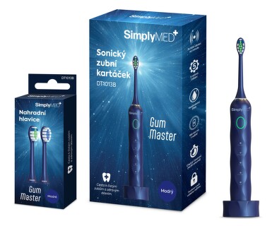 SimplyMed sonický zubní kartáček DT1013B-modrý