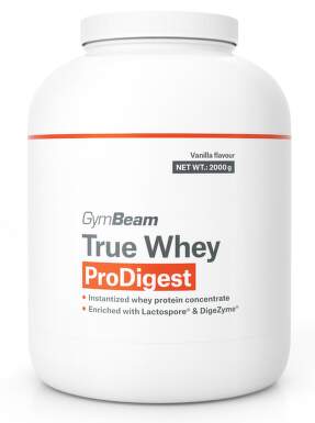 GymBeam True Whey ProDigest Vanilla flavour 2000g