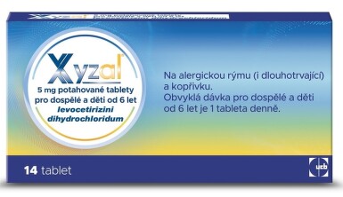 XYZAL 5MG potahované tablety 14