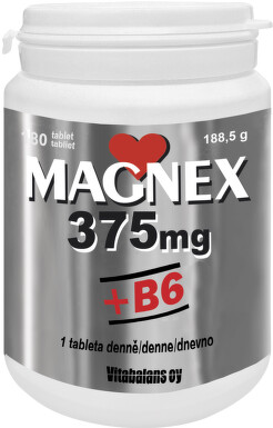 Magnex 375mg + B6 tbl.180