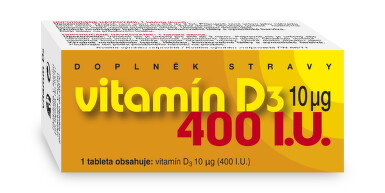 Vitamín D3 400 I.U. tbl.90