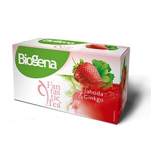 Čaj Biogena Fantastic Jahoda & Ginkgo 20x2g