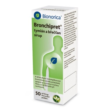 BRONCHIPRET TYMIÁN A BŘEČŤAN SIRUP perorální sirup 1X50ML