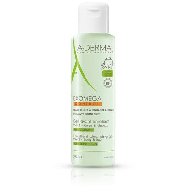 A-DERMA Exomega CONTROL Zvláč.mycí gel 2v1 500ml