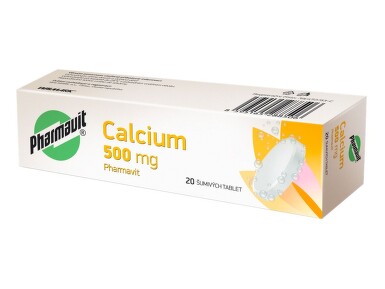 CALCIUM PHARMAVIT 500MG šumivá tableta 20