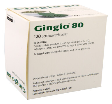 GINGIO 80 perorální potahované tablety 120X80MG