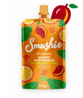 Smushie Smoothie mango+pomeranč+datle BIO 170g 3R