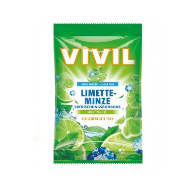 Vivil Limetka-peprmint+vit.C bez cukru 60g