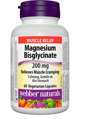 Webber Naturals Magnesium Bisglycinat.200mg cps.60