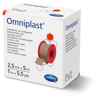 Náplast Omniplast textilní 2.5cmx5m 1ks