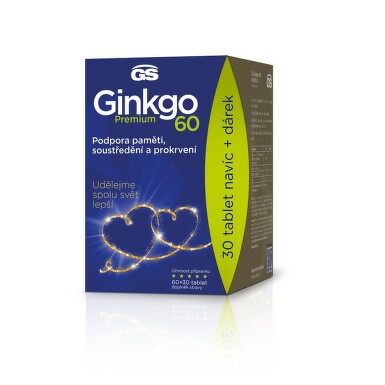 GS Ginkgo 60 Premium tbl.60+30 dárek 2022