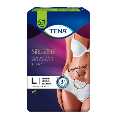 TENA Silhouette Normal Blanc L inkontinenční kalhotky 5ks