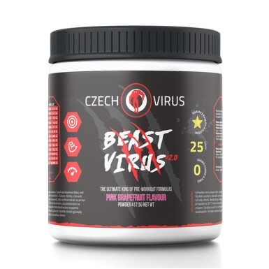 Czech Virus Beast Virus V2.0 417,5g příchuť růžový grep