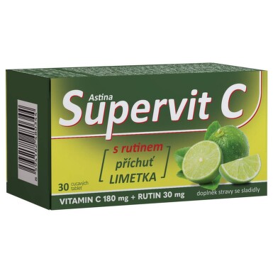 Astina Supervit C s rutinem limetka tbl.30