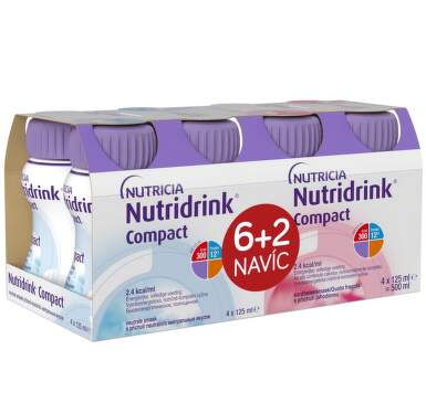 Nutridrink Compact 6+2 (neutral-jahoda) 8x125ml