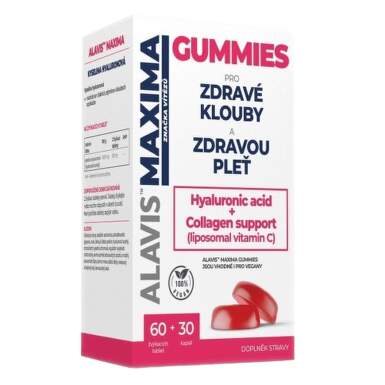 ALAVIS MAXIMA GUMMIES Vitamin C+D3 žvýkací tbl.60 + cps.30