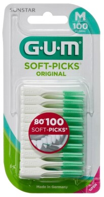 GUM Soft-Picks mezizub.kart.gum. M 100ks G632HV100