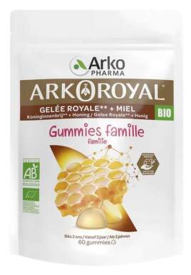 Arkopharma ARKOROYAL Gelée royale + Miel gummies BIO 60ks