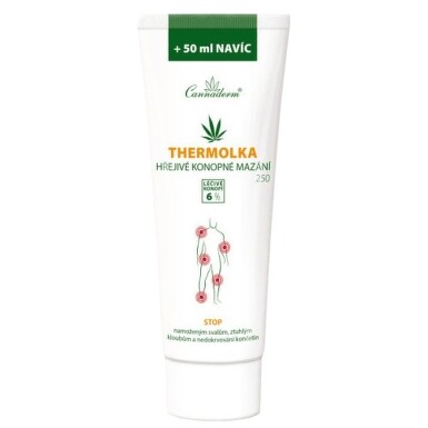 Cannaderm Thermolka hřejivé konopné mazání 250 ml