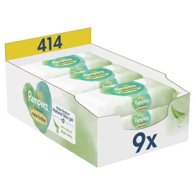 Pampers Harmonie New Baby čistící ubrousky 9x46ks