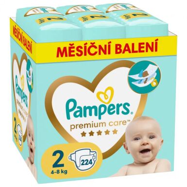 4923265- PAMPERS Premium Care vel. 2 Mini (224 ks) - měsíční balení