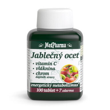 MedPharma Jablečný ocet+vlák.+vit.C+chrom tbl.107