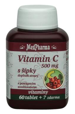 MedPharma Vitamin C 500mg s šípky tbl.67 prod.úč.