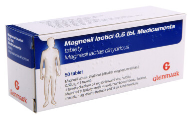 MAGNESII LACTICI 0,5 TBL. MEDICAMENTA perorální neobalené tablety 50X0.5GM