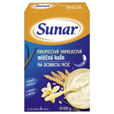 Sunarka krupicová kaš. vanil. na dobr.noc ml.225g